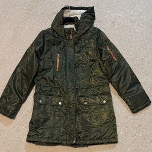 Urban Republic Olive Hooded Puffer Jacket